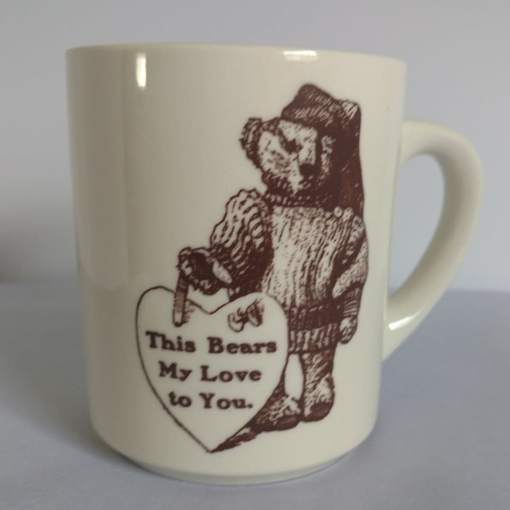 Vintage 1983 This Bears My Love To You Mug
